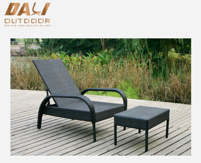 Designed Outdoor Wicker Rattan Set Lounge Chair