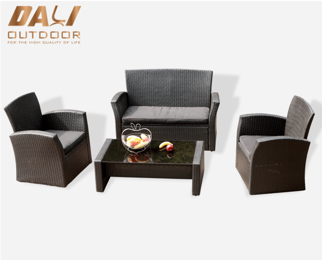vilis optimus venditionis novum modernum domum style velit hortum patio furniture rattan sofas set