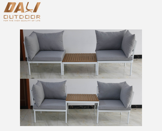 Functional 3 piece Stibadium cum aluminio frame